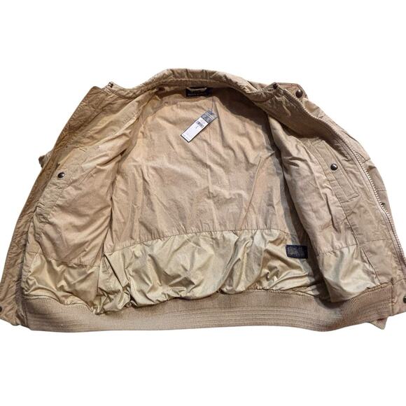 Polo Ralph Lauren Military Style Utility Tactical Flight Bomber Jacket Tan Large - Picture 6 of 12